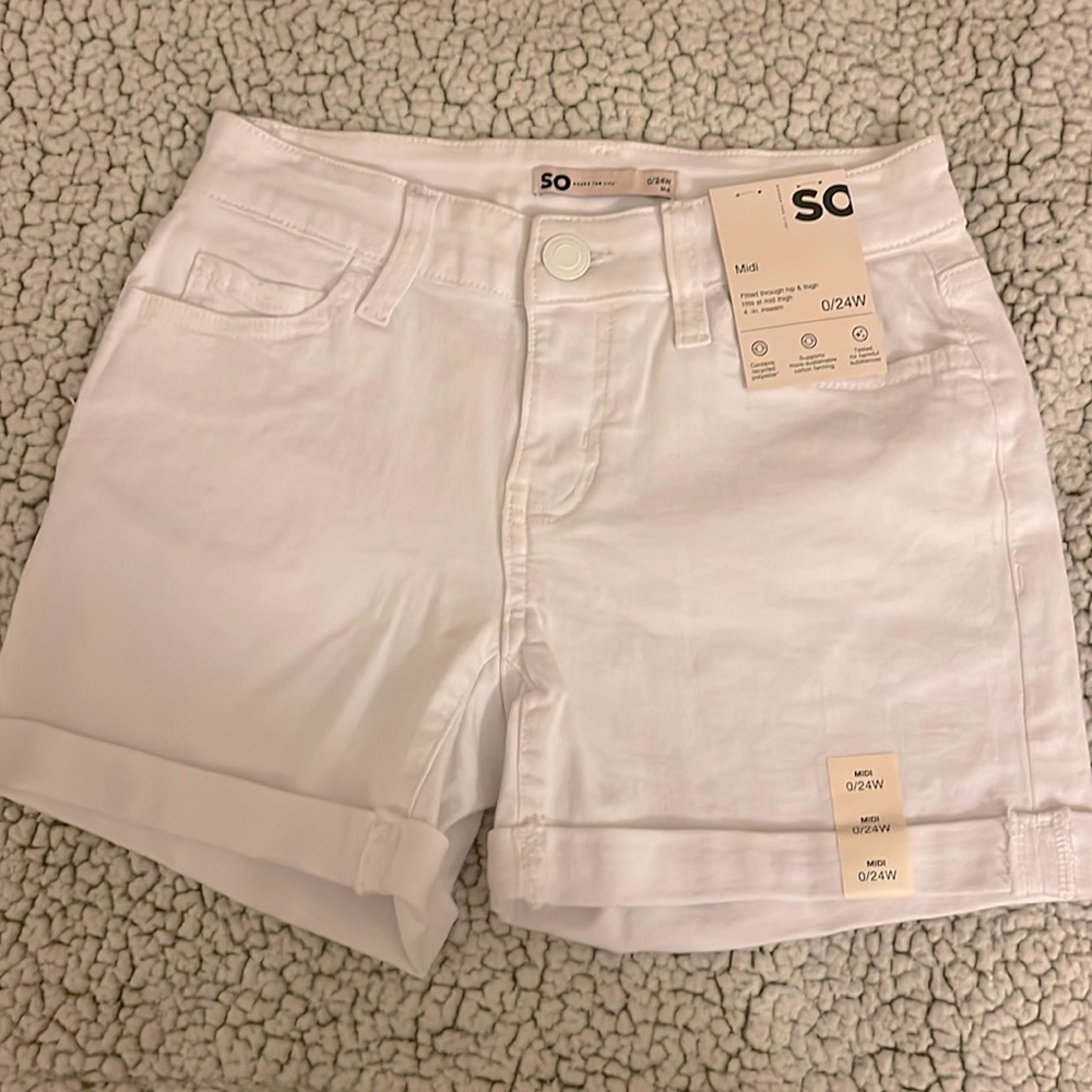 SO Goods For Life White Shorts